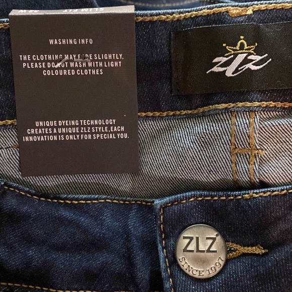 NEW ZLZ DENIM JEANS slim fit SIZE 32W - Picture 4 of 4